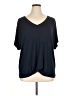 Korye Solid Blue Short Sleeve Top Size 1X - photo 1