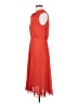 Ann Taylor 100% Polyester Solid Orange Cocktail Dress Size 2 - photo 5