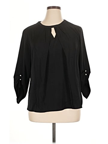 Allegra K 3/4 Sleeve Blouse (view 1)
