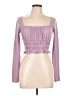 Forever 21 Purple Long Sleeve Top Size M - photo 1