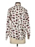 Assorted Brands 100% Cotton Print Ivory Long Sleeve Button-Down Shirt Size M - photo 1