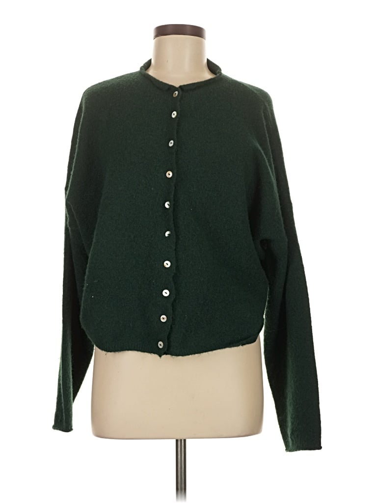 Pre-owned Assorted Brands Cardigan Sweater In Green