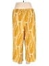 Rafaella 100% Polyester Print Yellow Casual Pants Size 2X - photo 2