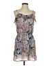 Glam Floral Gray Cocktail Dress Size S - photo 1