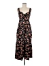 A.L.C. Floral Black Casual Dress Size 6 - photo 1