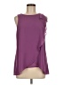Jennifer Lopez 100% Polyester Purple Sleeveless Blouse Size M - photo 1