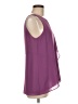 Jennifer Lopez 100% Polyester Purple Sleeveless Blouse Size M - photo 4