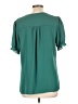 41Hawthorn 100% Polyester Teal Short Sleeve Blouse Size L - photo 2