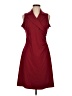 Express 100% Polyester Solid Burgundy Casual Dress Size 7 - 8 - photo 1