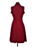 Express 100% Polyester Solid Burgundy Casual Dress Size 7 - 8 - photo 2