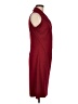 Express 100% Polyester Solid Burgundy Casual Dress Size 7 - 8 - photo 4