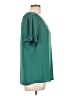 41Hawthorn 100% Polyester Teal Short Sleeve Blouse Size L - photo 4