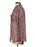 VERTIGO Paisley Burgundy Long Sleeve Blouse Size L - photo 5