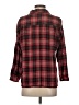 Max Studio 100% Rayon Plaid Red Long Sleeve Button-Down Shirt Size S - photo 2
