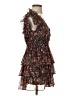 Olivaceous 100% Polyester Floral Brown Cocktail Dress Size S - photo 4