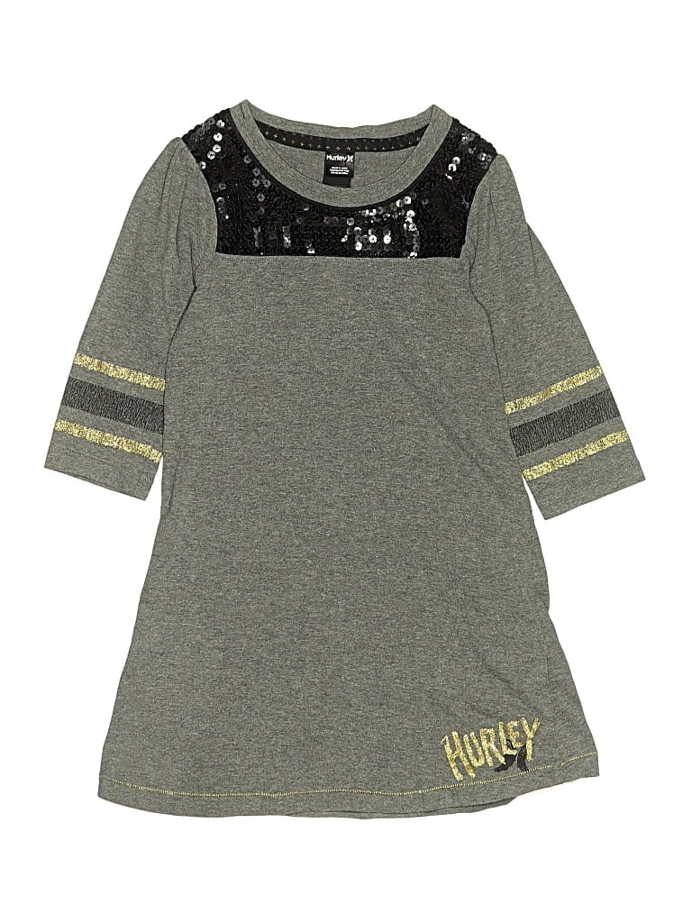 Pre-owned Hurley Kids' Dress In Gray