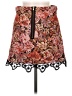 Topshop Floral Multi Color Brown Casual Skirt Size 6 - photo 2