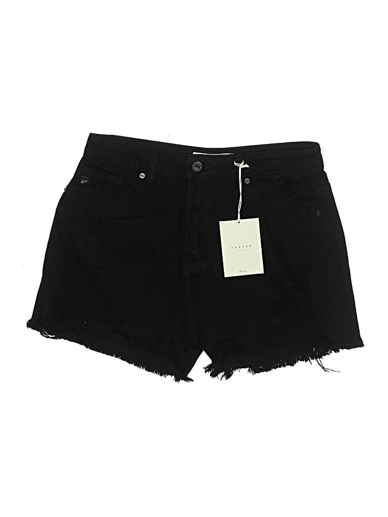 Pre-owned Kancan Jeans Denim Shorts In Black