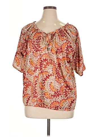One World Short Sleeve Blouse (view 1)