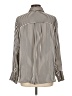 H&M 100% Polyester Stripes Ivory Long Sleeve Blouse Size L - photo 2