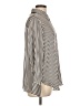 H&M 100% Polyester Stripes Ivory Long Sleeve Blouse Size L - photo 4