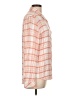 New York 100% Rayon Plaid Orange Long Sleeve Button-Down Shirt Size L - photo 4