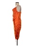 Zara 100% Polyester Orange Cocktail Dress Size S - photo 5
