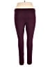 Dictionary Solid Burgundy Casual Pants Size 14 - photo 2