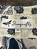 Dragonfly 100% Rayon Blue Sleeveless Blouse Size M - photo 7