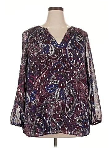 Kasper 3/4 Sleeve Blouse (view 1)