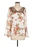 My Danelle 100% Polyester Ivory 3/4 Sleeve Blouse Size S - photo 1