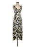 Aqua 100% Polyester Animal Print Ivory Cocktail Dress Size S - photo 1