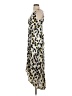 Aqua 100% Polyester Animal Print Ivory Cocktail Dress Size S - photo 5