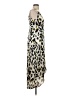 Aqua 100% Polyester Animal Print Ivory Cocktail Dress Size S - photo 4