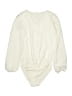 Ann Taylor LOFT Outlet 100% Polyester Ivory Long Sleeve Blouse Size XS - photo 2