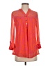 Juniper + Lime 100% Polyester Orange Long Sleeve Blouse Size S - photo 1