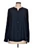 Not Your Daughter's Jeans 100% Polyester Solid Blue Long Sleeve Blouse Size L - photo 1