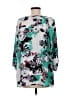 NY Collection 100% Polyester Teal 3/4 Sleeve Blouse Size L - photo 2