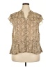 Lane Bryant 100% Polyester Animal Print Tan Sleeveless Blouse Size 18 - 20 Plus - photo 1