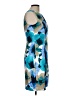 DressBarn Print Blue Cocktail Dress Size 12 (petite) - photo 4