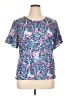 Unbranded Blue Short Sleeve Blouse Size XL - photo 1