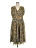 ASHRO 100% Polyester Animal Print Brown Cocktail Dress Size 16 - photo 1