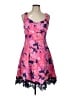 Donna Ricco Tropical Pink Cocktail Dress Size 10 - photo 1