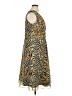 ASHRO 100% Polyester Animal Print Brown Cocktail Dress Size 16 - photo 4