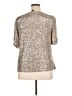 Cable & Gauge Silver Short Sleeve Blouse Size XL - photo 2