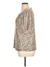 Cable & Gauge Silver Short Sleeve Blouse Size XL - photo 5