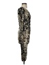 Alison Sheri Animal Print Silver Cocktail Dress Size S - photo 4