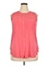 Ann Taylor LOFT Pink Sleeveless Blouse Size XL - photo 1