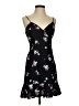 Unbranded Floral Black Casual Dress Size 0 - photo 1