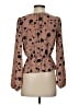 Sienna Sky Brown Long Sleeve Blouse Size XS - photo 2